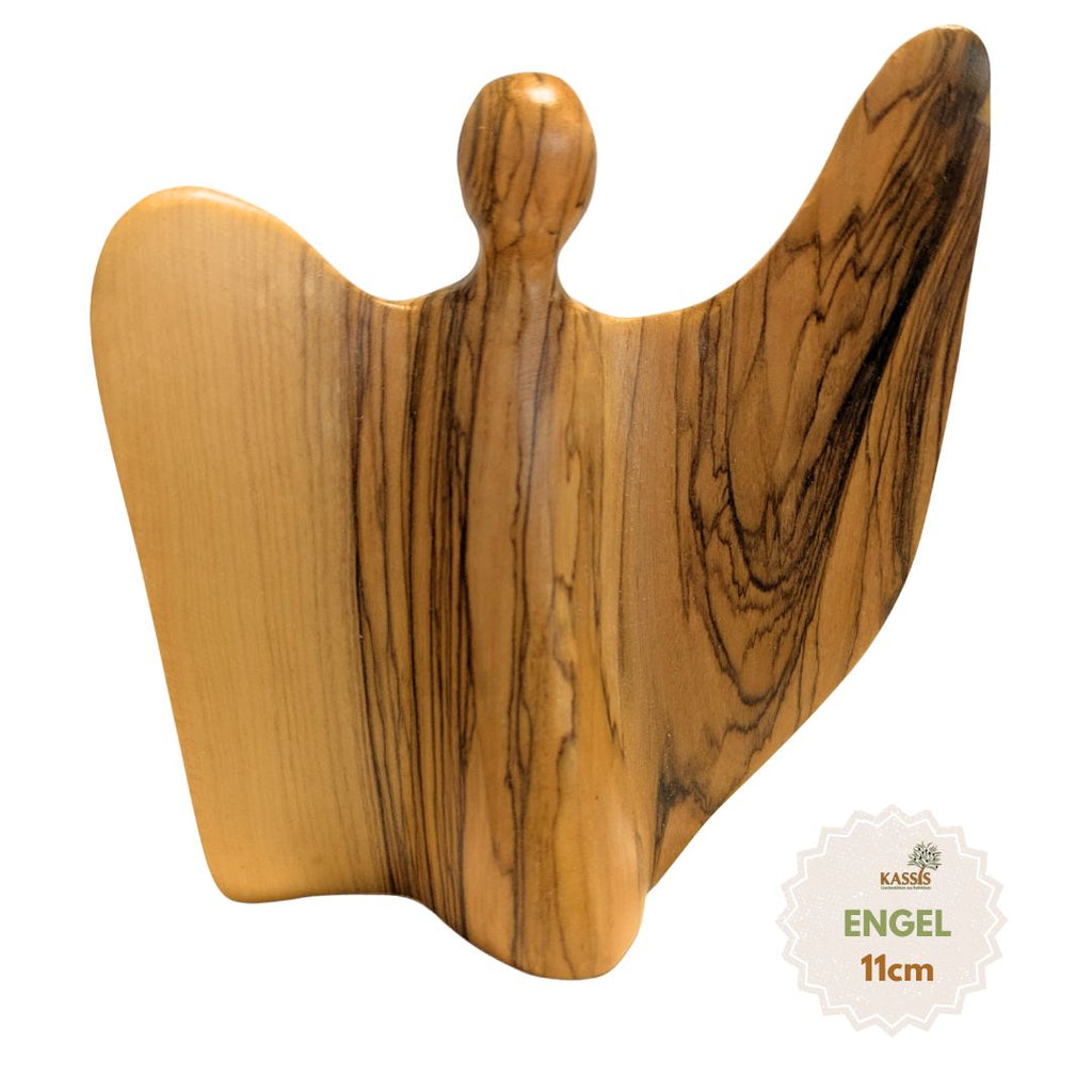 Ange Décoratif en Bois d'Olivier – Fabrication Artisanale de Bethléem