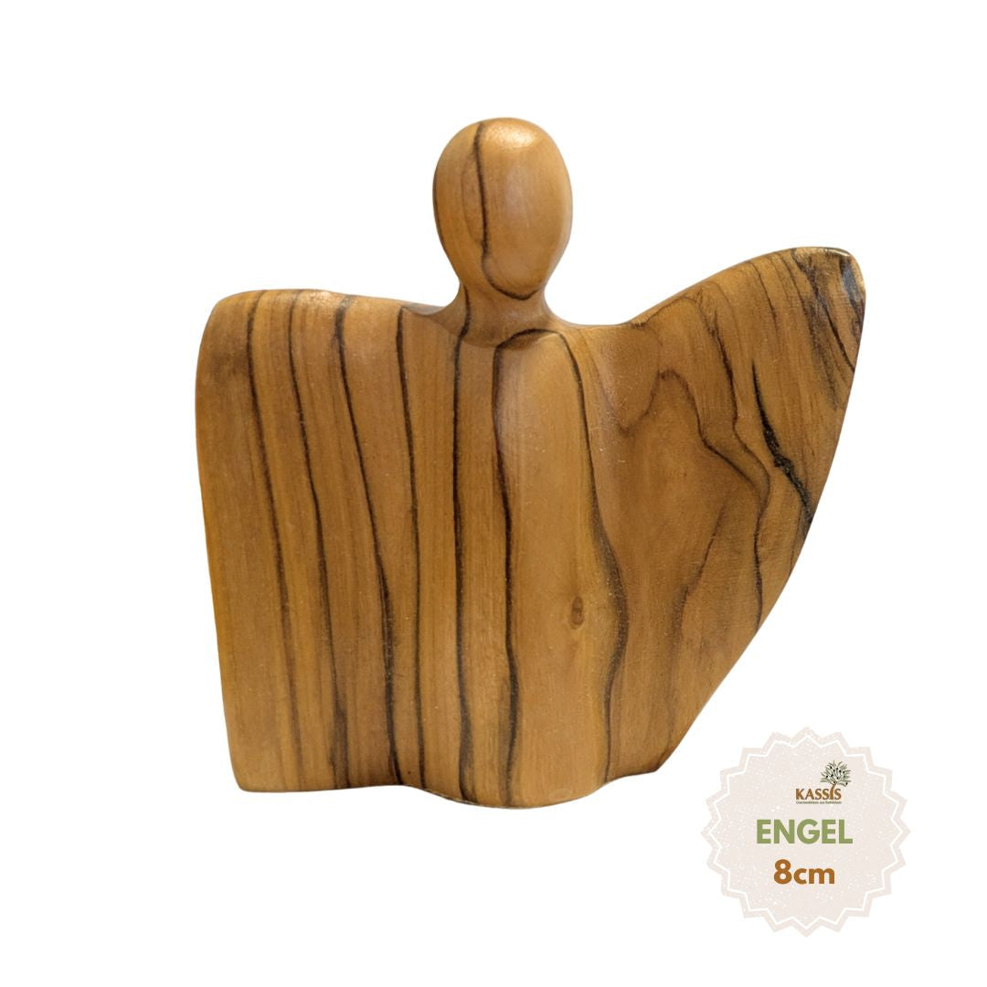 Ange Décoratif en Bois d'Olivier – Fabrication Artisanale de Bethléem