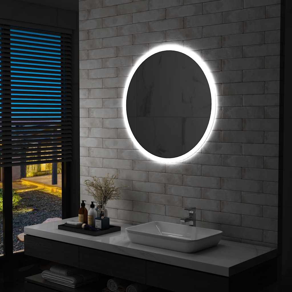 Miroir Rond LED Premium 80 cm – Design Moderne | Alvory